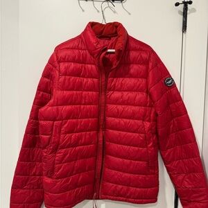 Red Puffer Jacket Abercrombie & Fitch